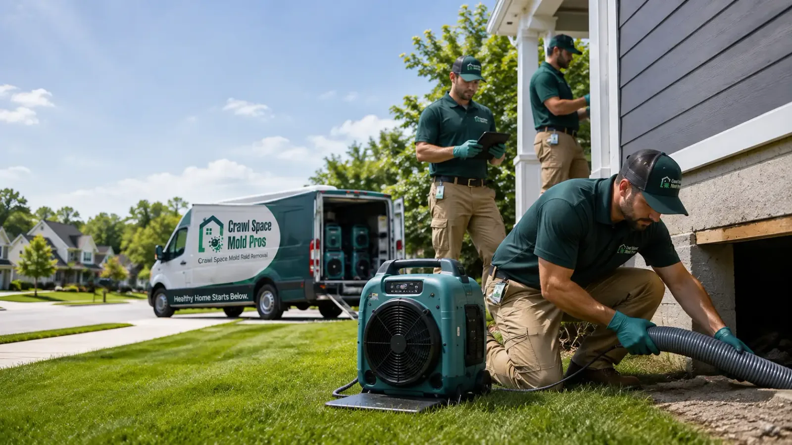 Crawl Space Mold Removal in Sumner, MI
